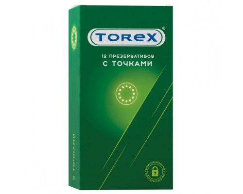 Заказать Текстурированные презервативы Torex  С точками  - 12 шт.