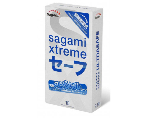 Заказать Презервативы Sagami Xtreme Ultrasafe с двойным количеством смазки - 10 шт.