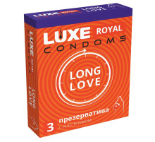 Презервативы с продлевающим эффектом LUXE Royal Long Love - 3 шт.