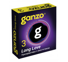 Презервативы с анестетиком для продления удовольствия Ganzo Long Love - 3 шт.