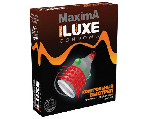 Заказать Презерватив LUXE Maxima «Контрольный выстрел» - 1 шт.