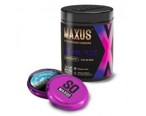 Заказать Презервативы увеличенного размера Maxus XXL - 15 шт.