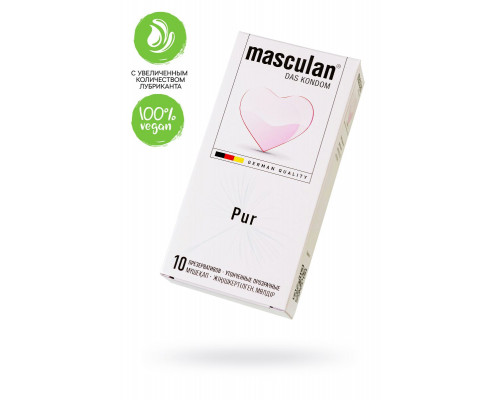Заказать Супертонкие презервативы Masculan Pur - 10 шт.