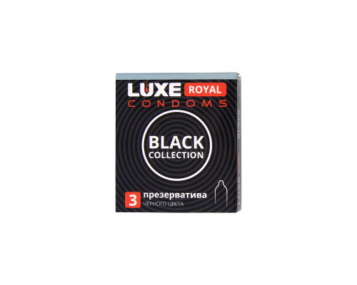 Заказать Черные презервативы LUXE Royal Black Collection - 3 шт.