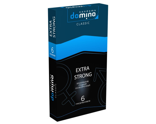 Заказать Суперпрочные презервативы DOMINO Classic Extra Strong - 6 шт.