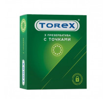 Текстурированные презервативы Torex  С точками  - 3 шт.
