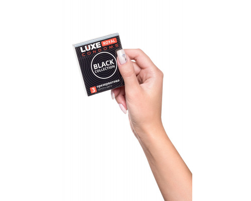 Заказать Черные презервативы LUXE Royal Black Collection - 3 шт.