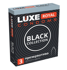 Черные презервативы LUXE Royal Black Collection - 3 шт.