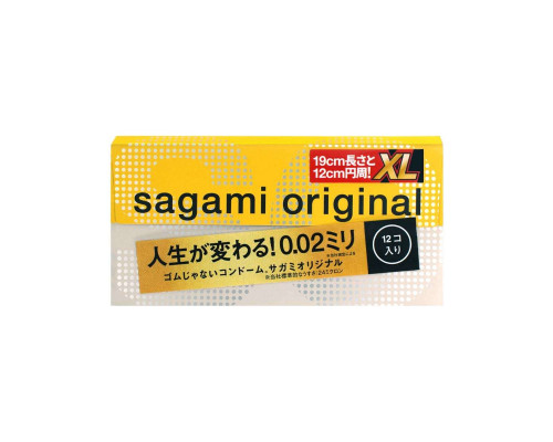 Заказать Презервативы увеличенного размера Sagami Original 0.02 XL-size - 12 шт.
