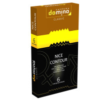 Презервативы с рёбрышками DOMINO Classic Nice Contour - 6 шт.