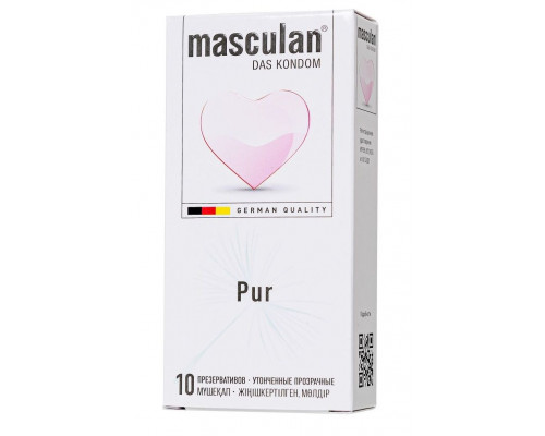 Заказать Супертонкие презервативы Masculan Pur - 10 шт.