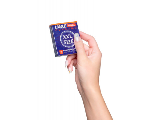 Заказать Презервативы увеличенного размера LUXE Royal XXL Size - 3 шт.