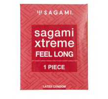 Утолщенный презерватив Sagami Xtreme Feel Long с точками - 1 шт.