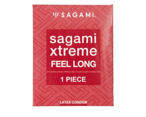 Заказать Утолщенный презерватив Sagami Xtreme Feel Long с точками - 1 шт.