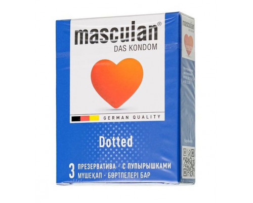 Заказать Презервативы с пупырышками Masculan Dotted - 3 шт.