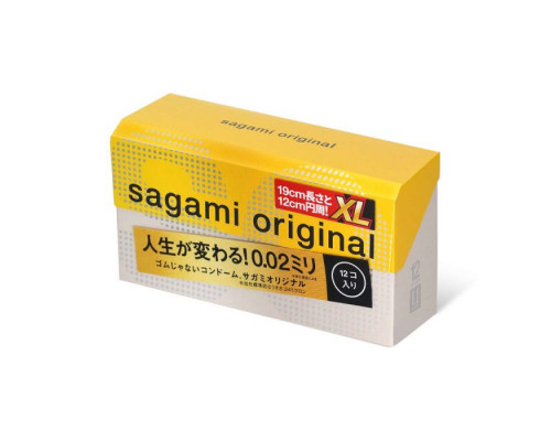 Заказать Презервативы увеличенного размера Sagami Original 0.02 XL-size - 12 шт.