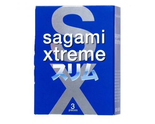 Заказать Розовые презервативы Sagami Xtreme Feel Fit 3D - 3 шт.