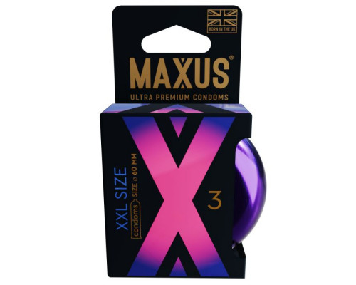 Заказать Презервативы Maxus XXL увеличенного размера - 3 шт.