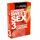 Заказать Презервативы для орального секса DOMINO Sweet Sex с ароматом клубничного коктейля  - 3 шт.