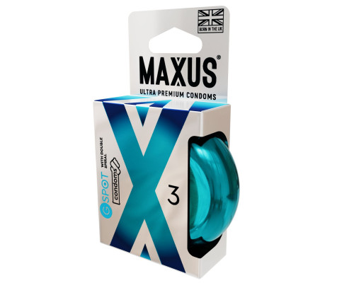 Заказать Презервативы Maxus G spot с двойной спиралью - 3 шт.