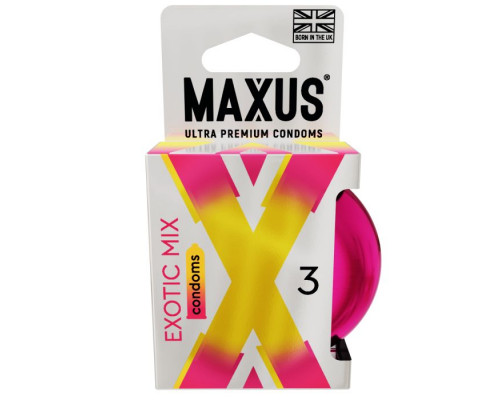 Заказать Ароматизированные презервативы Maxus Exotic Mix - 3 шт.
