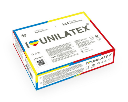 Заказать Разноцветные ароматизированные презервативы Unilatex Multifruits - 144 шт.