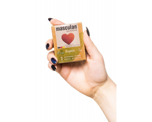 Заказать Экологически чистые презервативы Masculan Organic - 3 шт.