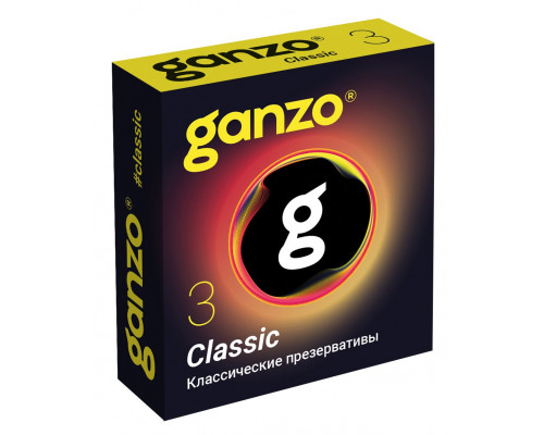 Заказать Классические презервативы с обильной смазкой Ganzo Classic - 3 шт.
