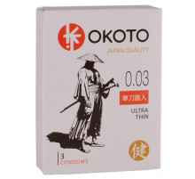 Ультратонкие презервативы OKOTO Ultra Thin - 3 шт.