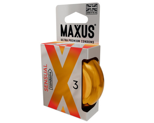 Заказать Презервативы анатомической формы Maxus Sensual - 3 шт.