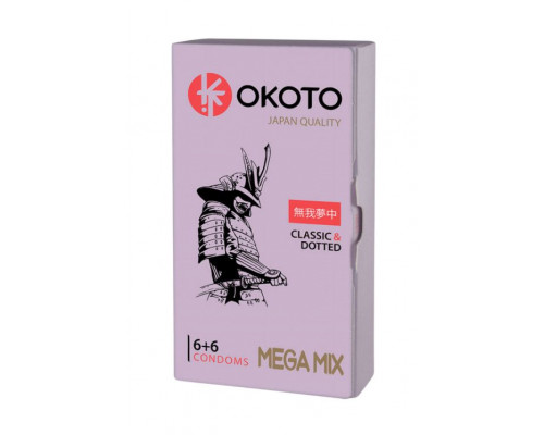 Заказать Презервативы OKOTO Mega Mix - 12 шт.