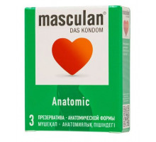 Презервативы анатомической формы Masculan Anatomic - 3 шт.