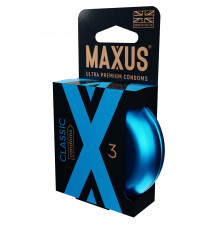 Классические презервативы в железном кейсе MAXUS Classic - 3 шт.