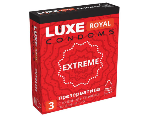 Заказать Текстурированные презервативы LUXE Royal Extreme - 3 шт.