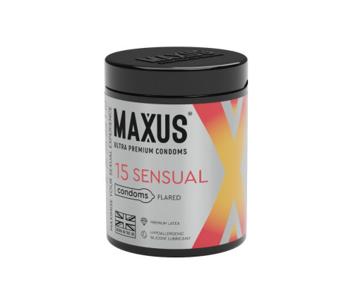 Заказать Анатомические презервативы MAXUS Sensual - 15 шт.