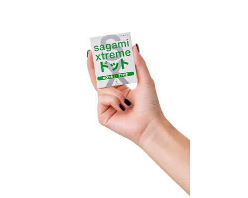 Заказать Презерватив Sagami Xtreme Type-E с точками - 1 шт.