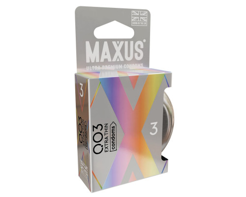 Заказать Экстремально тонкие презервативы в железном кейсе MAXUS 003 Extra Thin - 3 шт.