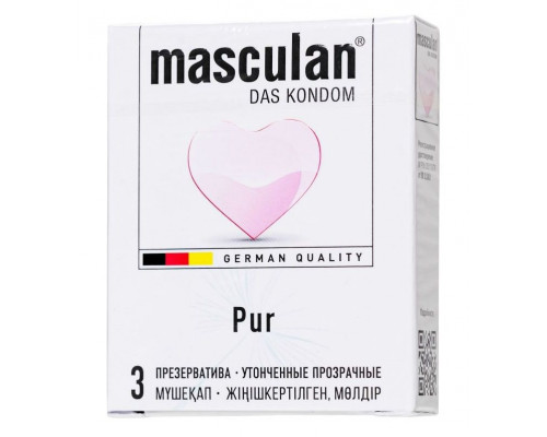 Заказать Супертонкие презервативы Masculan Pur - 3 шт.