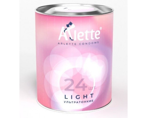 Заказать Ультратонкие презервативы Arlette Light - 24 шт.