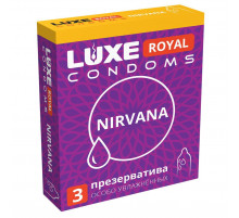 Презервативы с увеличенным количеством смазки LUXE Royal Nirvana - 3 шт.
