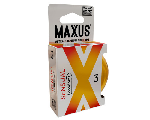 Заказать Презервативы анатомической формы Maxus Sensual - 3 шт.