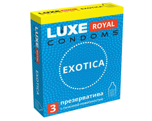 Заказать Текстурированные презервативы LUXE Royal Exotica - 3 шт.
