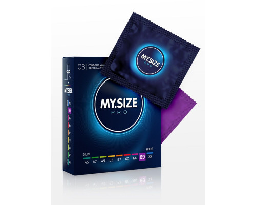 Заказать Презервативы MY.SIZE размер 69 - 3 шт.