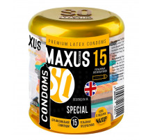 Презервативы с точками и рёбрами MAXUS Special - 15 шт.