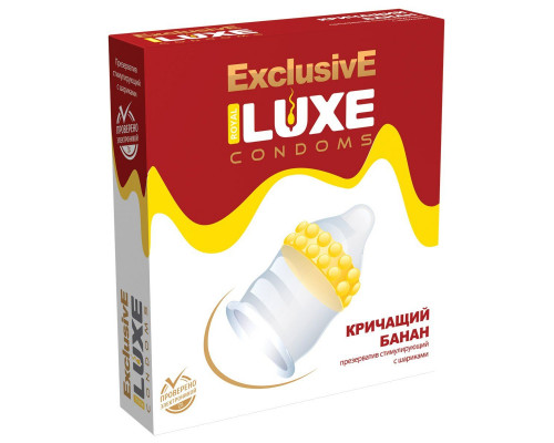 Заказать Презерватив LUXE Exclusive «Кричащий банан» - 1 шт.