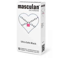 Ультрапрочные презервативы Masculan Ultra Safe Black - 10 шт.
