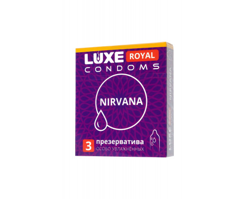 Заказать Презервативы с увеличенным количеством смазки LUXE Royal Nirvana - 3 шт.