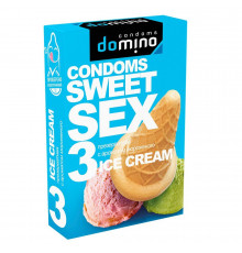 Презервативы для орального секса DOMINO Sweet Sex с ароматом мороженого - 3 шт.