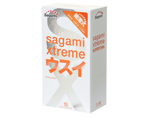 Заказать Ультратонкие презервативы Sagami Xtreme Superthin - 15 шт.