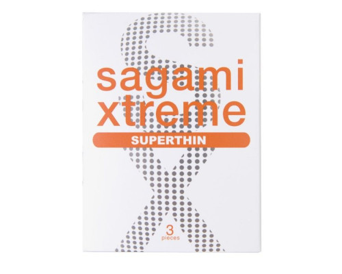 Заказать Ультратонкие презервативы Sagami Xtreme Superthin - 3 шт.